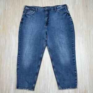 Silver Jeans High Rise Medium Wash Mom Jean Denim Classic Casual Plus 20 L27